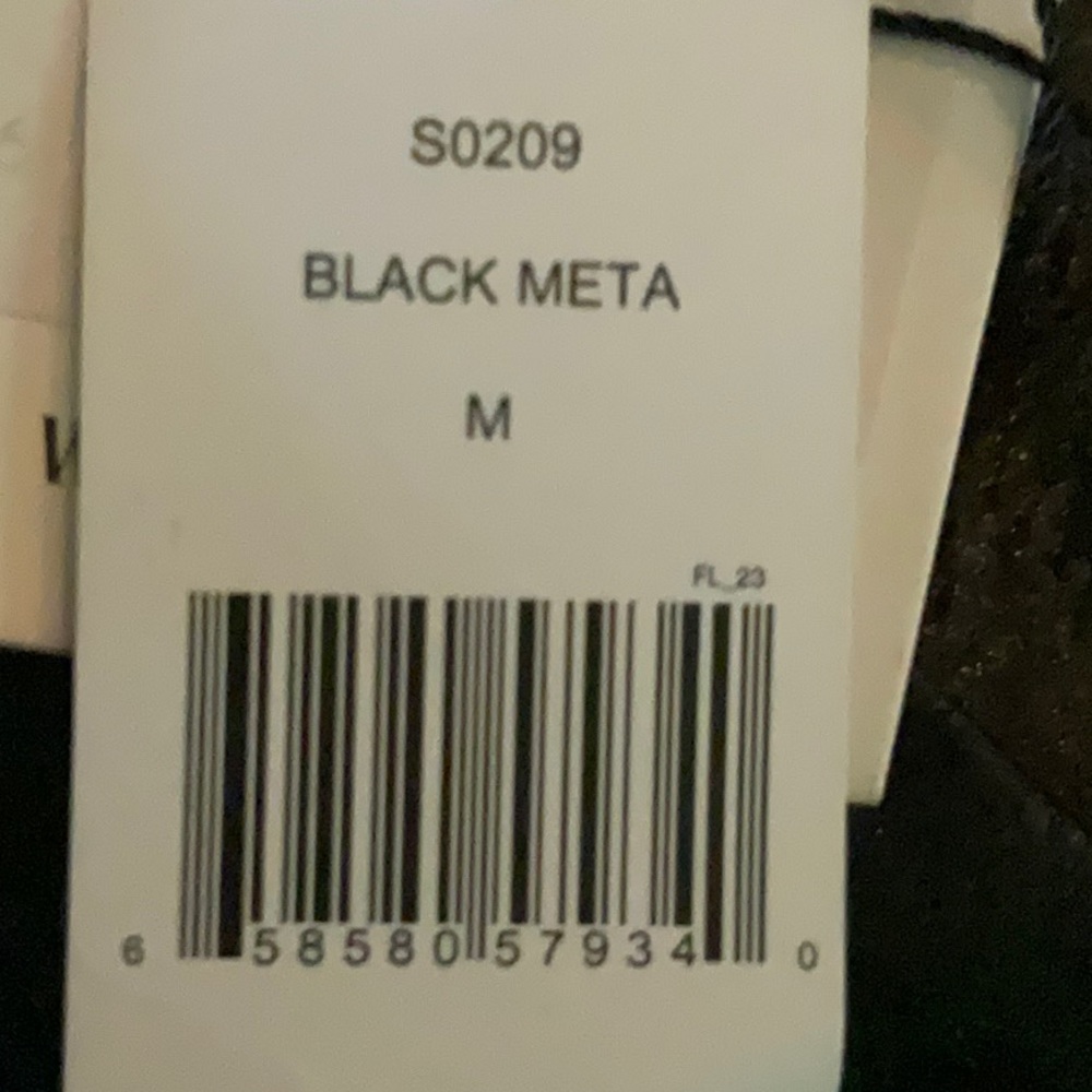 Aiifos Martha Satin Asymmetrical Midi Dress M black metallic - Picture 10 of 11